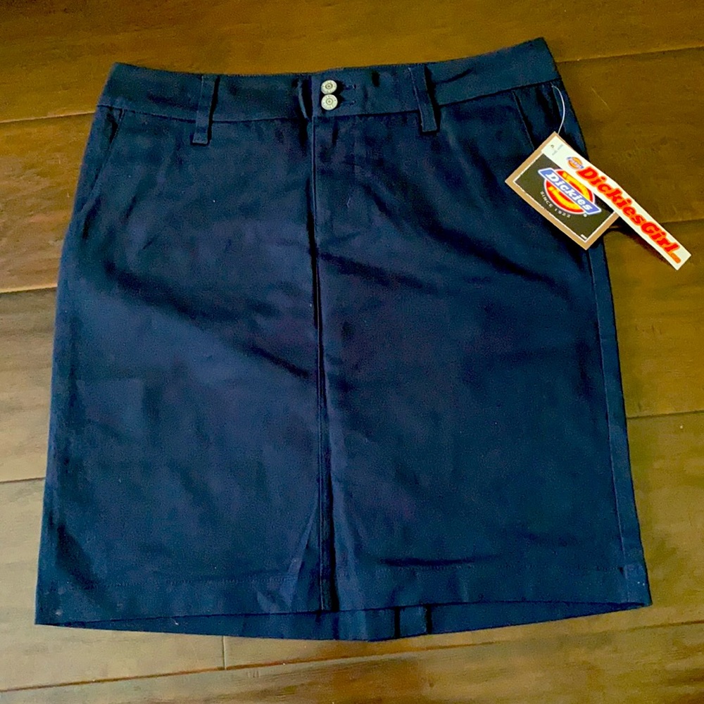 Dickies Girl Navy 18" skirt sz 7 NWT 4 pocket